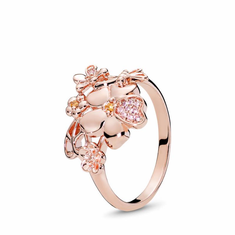 Pandora Australia Rose™ Wildflower Meadow Stackable Ring | UYDZPJ947